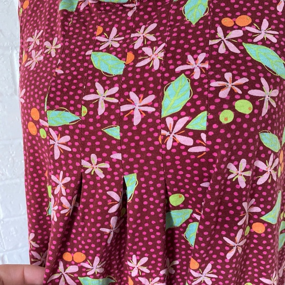 Gudrun Sjoden Floral Leaf Print Cotton Sleeveless Dress - Picture 7 of 12